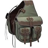 Tough 1 Canvas Trail Bag with Leather Accents Sage