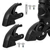 SUPVOX 2-Pack Replacement Heel Brake Assembly for Inline Skates - Complete Brake Pad + Bracket + Screws Kit for Skate Maintenance