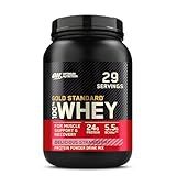 Optimum Nutrition Gold Standard 100% Whey Protein Powder, Delicious Strawberry, 2 Pound (Packaging May Vary)