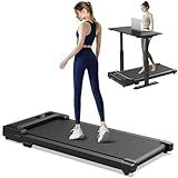 Walking Pad Treadmill for Home - Under Desk Treadmills Mini Portable Walking Running Machine Slim Compact Small Lightweight Motorized Electric Treadmill with Adjustable Speed Remote