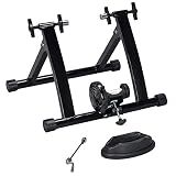 Yaheetech Magnetic Steel Bike Trainer Stand for Indoor Riding, 26-28in/700C