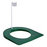 1Pc Golf Practice Putting Cup Mat with Hole and Flag Plastic