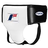 Fighting Deluxe Groin Ab Protector 2.0, White/Black, Small