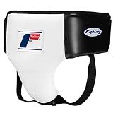 Fighting Deluxe Groin Ab Protector 2.0, White/Black, Large