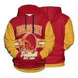 Men's Football Hoodie Team City Pullover Hooded for Men Women 3d Print Casual Sweatshirts Hooded Gift Fan XL