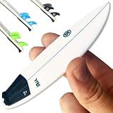CRAFTED INGENUITY Finger Sliders 2026 VYBE Mini Surfboard, White Shortboard