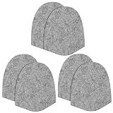 Windkream 3 Pairs Bowling Shoe Slide Sole Bowling Felt Slide Pad,Gray