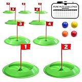 GoSports Pure Putt Challenge Mini Golf Game - Build Your Own Course at Home, The Office or On The Green - Includes 9 Holes, 4 Balls, Dry-Erase Scorecard, Tote Bag & Rules