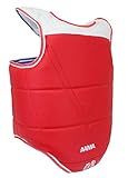 AAMA Solid Reversible Olympic Style Taekwondo Chest Guard Protector - Size 4
