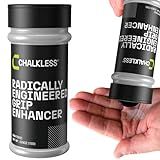Chalkless Grip Enhancer, Less Mess Non Toxic Replacement for Liquid Chalk, Grip Solution for Weightlifting, Gaming, Tennis, Golf, Engineered to Improve Grip for Longer (15G)