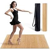 Tristcily Tap Dance Floor - 8MM 47.8 x23.62 Inch Portable Dance Floor for Any Surface with Storage Bag, Solid Dance Board Mat, Cushioned Base Mat Perfect for Home, Studio & Events