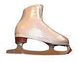 Ice Fire 1 Pair Skate Boot Covers | Durable Boot Protector for Ice/Figure/Roller Skate | Universal Size | Skating Accessory- Sparkly Silver