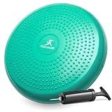 ProsourceFit Core Balance Disc Trainer, 14” Diameter with Pump for Improving Posture, Fitness, Stability
