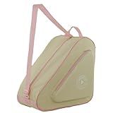 HEXIFUL Skate Bag to Carry Ice Skates, Inline Skates, Roller Skates and Quad Skates for Both Kids and Adults (Jasmine/Pink 013)