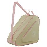 HEXIFUL Skate Bag to Carry Ice Skates, Inline Skates, Roller Skates and Quad Skates for Both Kids and Adults (Jasmine/Pink 013)