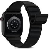 Nylon Loop Sport Band Compatible with Apple Watch Bands 44mm 45mm 46mm 49mm 42mm for Women Men, iWatch Wrist Straps for Ultra 4 3 2, Se, Series 12 11 10 9 8 7, Breathable, Soft Band Ideal for Outdoor