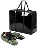 Teyva Daily Inflatable Fishing Float Tube Storage Bag Carrying Foldable Carrying Fishing Tube Bag Organizer for Angling Outdoor Recreation Camping Boating River Transport Carry Storage