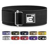 Element 26 Self-Locking Weight Lifting Belt - 4-Inch Nylon Support for Men and Women - Squat and Deadlift - Gym Training (M, Black)