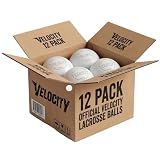Velocity Practice Lacrosse Balls - 1, 2, 3, 6, 12, 18, 24, 36, 60 and 120 Packs - Official Size and Weight - White