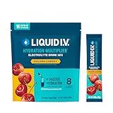 Liquid I.V.® Hydration Multiplier - Golden Cherry | Electrolyte Powder Drink Mix | 1 Pack (16 Servings)