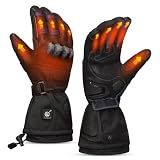 SAVIOR HEAT Heated Motorcycle Gloves for Men Women，Touchscreen 7.4V 3000mAh Rechargeable Battery Electric Gloves for Cycling Riding Snowmobile Skiing