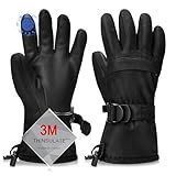 Odtmger Ski Gloves, Warmest Waterproof and Breathable Snow Gloves for Cold Weather, Fits Both Men & Women,for Parent Child Outdoor