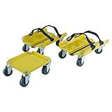 KASTFORCE Snowmobile Dolly Set Max Supporting up to 1500Lbs with Heavy Duty Straps 2 Inch Swivel Casters KF2019