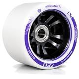 Bont FX1 Roller Skate Wheels with 688 Mini Bearings - Derby and Indoor Speed Quad Skating - Pack of 8 with bearings