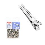 RED by Kiss 80pcs 1.75" Slide-In Hair Clips, Durable Metal Curl Setting Clips for Hairdressing, Sectioning & Retwisting, Rust-Free Hair Pins for Dreads, Dreadlocks, & Twist Styles