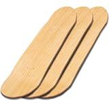 ROKENPOY 3 PCS Blank Skateboard Decks, 8 x 31 inch 7-Layer Maple Double-Tail Skateboard, Ideal for Painting, and wall Decoration