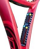 Scoring Right Portable Tennis Racket and Padel Scorekeeper, Easily Mounted Small Score Board to Keep Score of Points, Games, and Sets, ITF Conforming, Lightweight Mini Score Keeper, 1.9g, Black, 2Pack