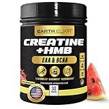 Creatine HMB Supplements for Men and Women w/Essential Amino Acids | EAA & BCAA Powder Mix | Creatine Monohydrate Powder and HMB | EAAS & BCAAS | Made in USA & 3rd Party Tested