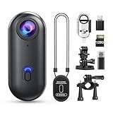 Losfom Z10 4K Action Camera, 128GB Wearable Sports Camera with Waterproof Case, Magnetic Clip, and Quick-Mount Accessories, Small Body Cam for Cycling, Diving, Travel, and Outdoor Adventures