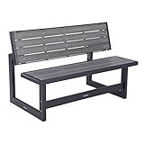 LIFETIME 60253 Outdoor Convertible Bench, 55 Inch, Harbor Gray