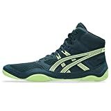 ASICS Men's Snapdown 4 Wrestling Shoes, 9, Tranquil Teal/Lucid Yellow