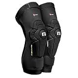 G-Form Pro-Rugged 2 MTB Knee Guards - Compression Gear for Protection - Comfortable for Men and Women - Breathable and Durable for Mountain Biking - Black, Adult Small