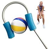 BOARDEE Volleyball Spike & Passing Trainer – Adjustable Ball Holder for Spiking Power & Passing Accuracy – Volleyball Training Equipment Kit with Stick, Foam Holder, Carry Bag & Storage Box