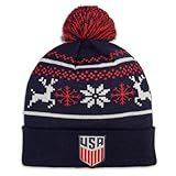 Icon Sports Official US Men's National Team Beanie - Unisex Adult - USSF78BN Navy
