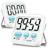 Antonki 2 Pack Digital Timer for Kids Classroom Kitchen Timers for Cooking