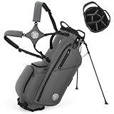 Sturdum 7 Way Golf Stand Bag, Lightweight Golf Bags for Men Women with Full-Length Dividers, Ergonomic Design, Weather-Resistant, Multi Pockets