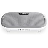 MERACH Vibration Plate Exercise Machine, Vibration Plate 440 Lbs Capacity, Bluetooth and Silicone Pedal, Stimulate Deep Fat, Vibration Plate for Lymphatic Drainage, Vibrating for Weight Loss (White)