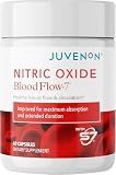 Juvenon BloodFlow-7 Nitric Oxide Supplements for Men & Women - Natural Nitric Oxide Booster with Nitrosigine® + S7® - Blood Flow & Circulation Support (1-Pack)