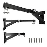 LTSEAME Heavy Duty Punching Bag Hanger, Wall Mounted Punching Bag Hanger, Adjustable Length Heavy-Duty Punching Bag Bracket, Suitable for Home Gym Indoor and Outdoor (Length Adjustable)