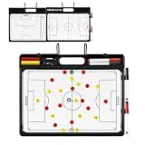HIGHRAZON Magnetic Soccer Coaching Board, Double Sided Board with Handle