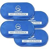 Reusable Hot and Cold Gel Ice Packs for Injuries | Cold Compress, Ice Pack, Gel Ice Packs, Cold Packs for Injuries,10.5 x 5 Inch (4 Pack)