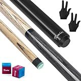 Kmise Jump Break Cue Stick, 28oz Pool Cue Stick for Explosive Breaks and Effortless Jumps with 14mm Pro Breaking Tip, Heavy Hitter Jump&Break Pool Cue (Gray)