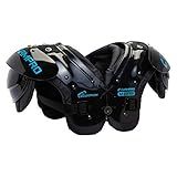 CHAMPRO Youth Scorpion Shoulder Pad, Black, Blue, 100-130lbs (FSP5)