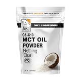 It's Just! MCT Oil Powder with Prebiotic Fiber - Keto, Non-GMO, C8 C10, Coffee Creamer - 24 oz