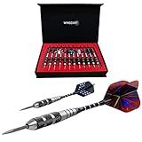 WINSDART Darts Metal Tip Set Metal Tipped Darts Steel Tip Darts 12pcs 22g