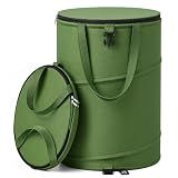 CDLXSH Collapsible Trash Can 13 Gallon, Pop Up Trash Can with Zipper Lid